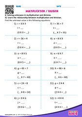 Multiplication & Division